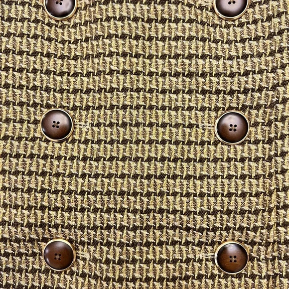 Loft Ann Taylor Wool Blend Twee Mod Retro Skirt Brown Size 6 - Picture 3 of 7